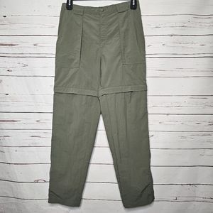 Trail Threads Olive Green Convertible Hiking Pants